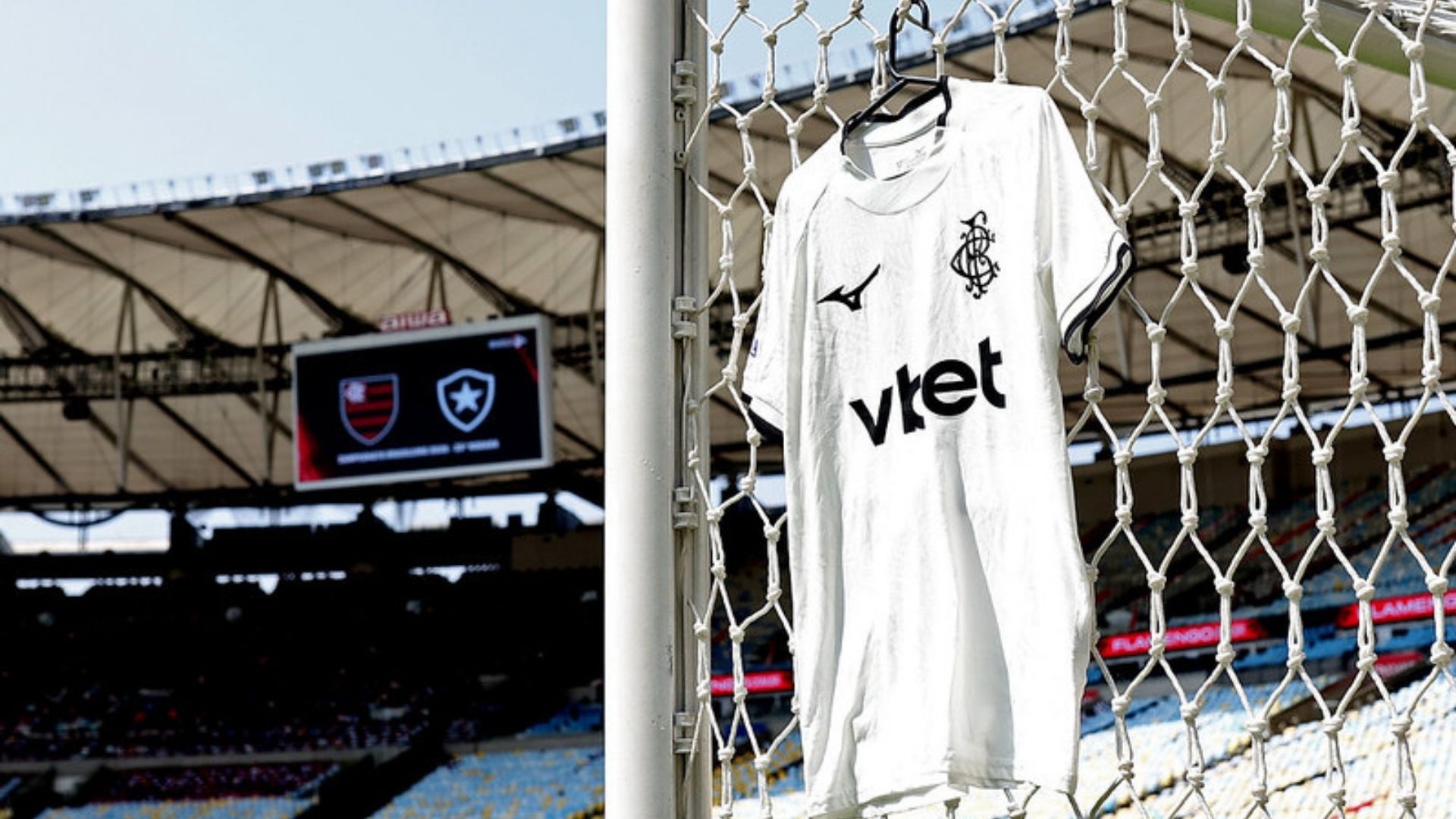 Protesto da torcida acontece em meio à sequência negativa do Botafogo, que vem de derrota por 3 a 0 para o Flamengo — Foto: Vítor Silva/Botafogo
