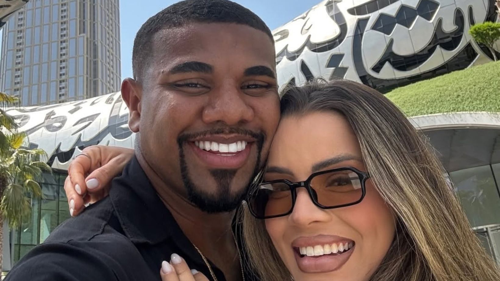 Emily Araújo e Davi Brito em Dubai. Foto: Reprodução/ Redes sociais 
