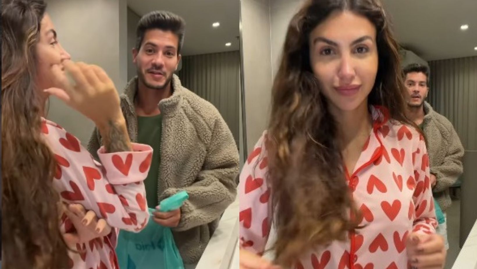Arthur Aguiar e Jheny Santucci