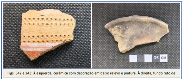 Vestígios históricos encontrados nas escavações da futura Estação Campo Grande | Foto: relatório CTB 