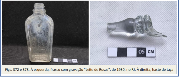 Vestígios históricos encontrados nas escavações da futura Estação Campo Grande | Foto: relatório CTB 