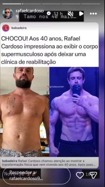 Rafael Cardoso impressiona com mudança drástica