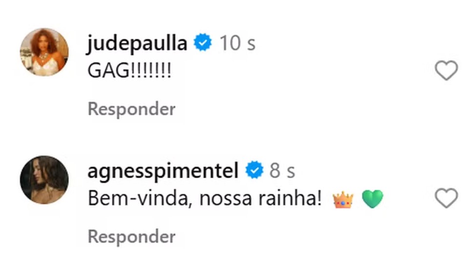 Famosos celebram Paolla Oliveira como rainha de bateria da Imperatriz Leopoldinense