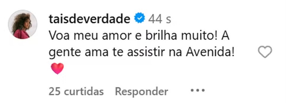 Famosos celebram Paolla Oliveira como rainha de bateria da Imperatriz Leopoldinense