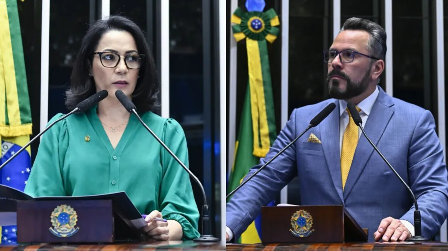 Mailza Gomes e Allan Rick | Foto: Waldemir Barreto/Agência Senado