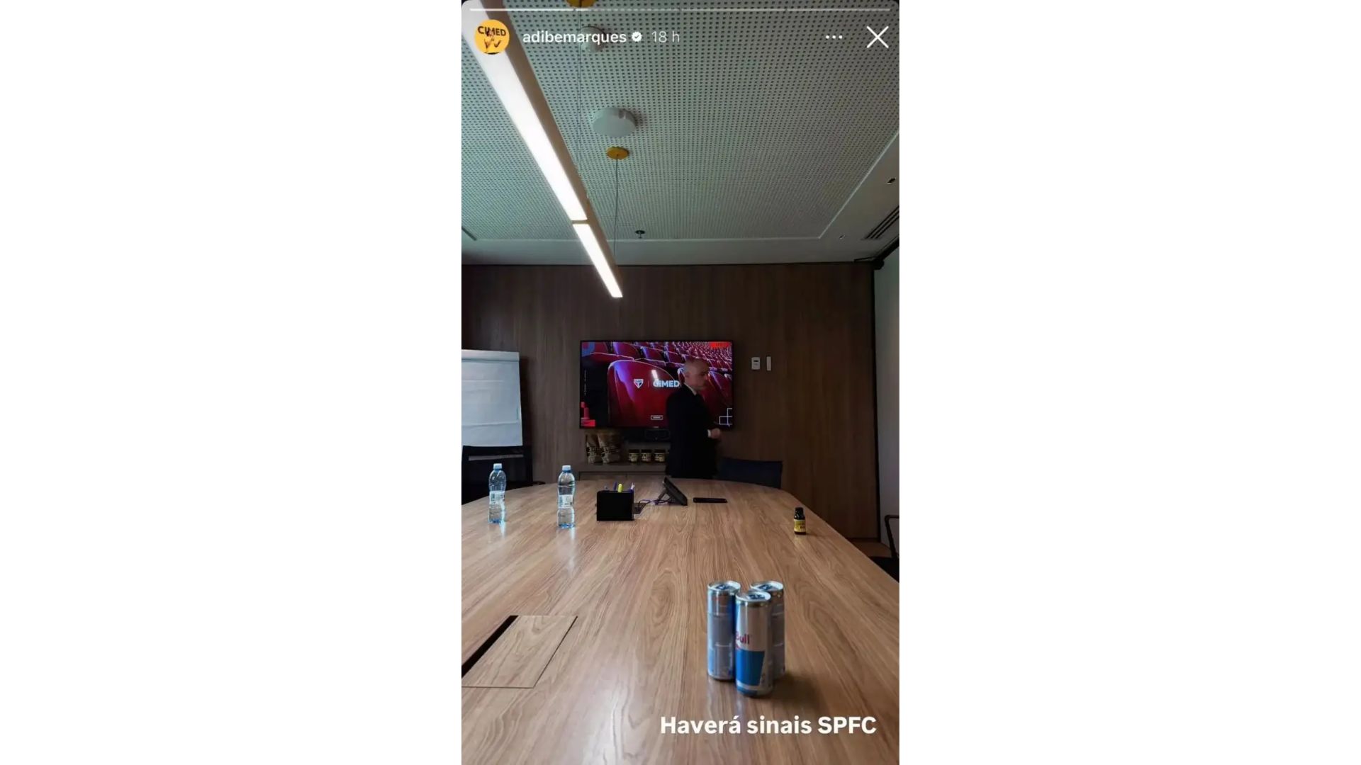 Diretor da Cimed faz post sobre possível reunião com marketing do São Paulo (Foto: Reprodução)