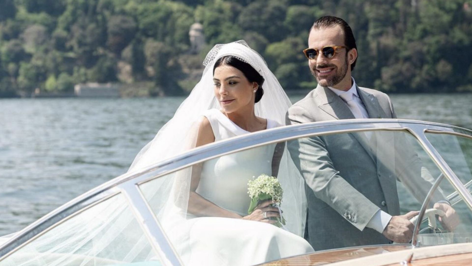Cíntia Chagas foi casada com o deputado estadual Lucas Bove por cerca de três meses, após cerimônia realizada na Itália — Foto: Reprodução/Instagram