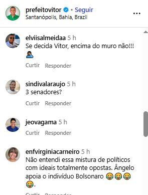 Comentários de seguidores | Reprodução/Redes Sociais