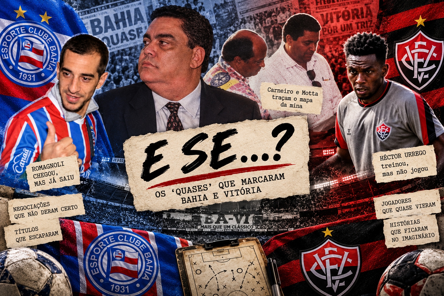 E se tivesse dado certo? Relembre as histórias dos maiores 'quase' de Bahia e Vitória