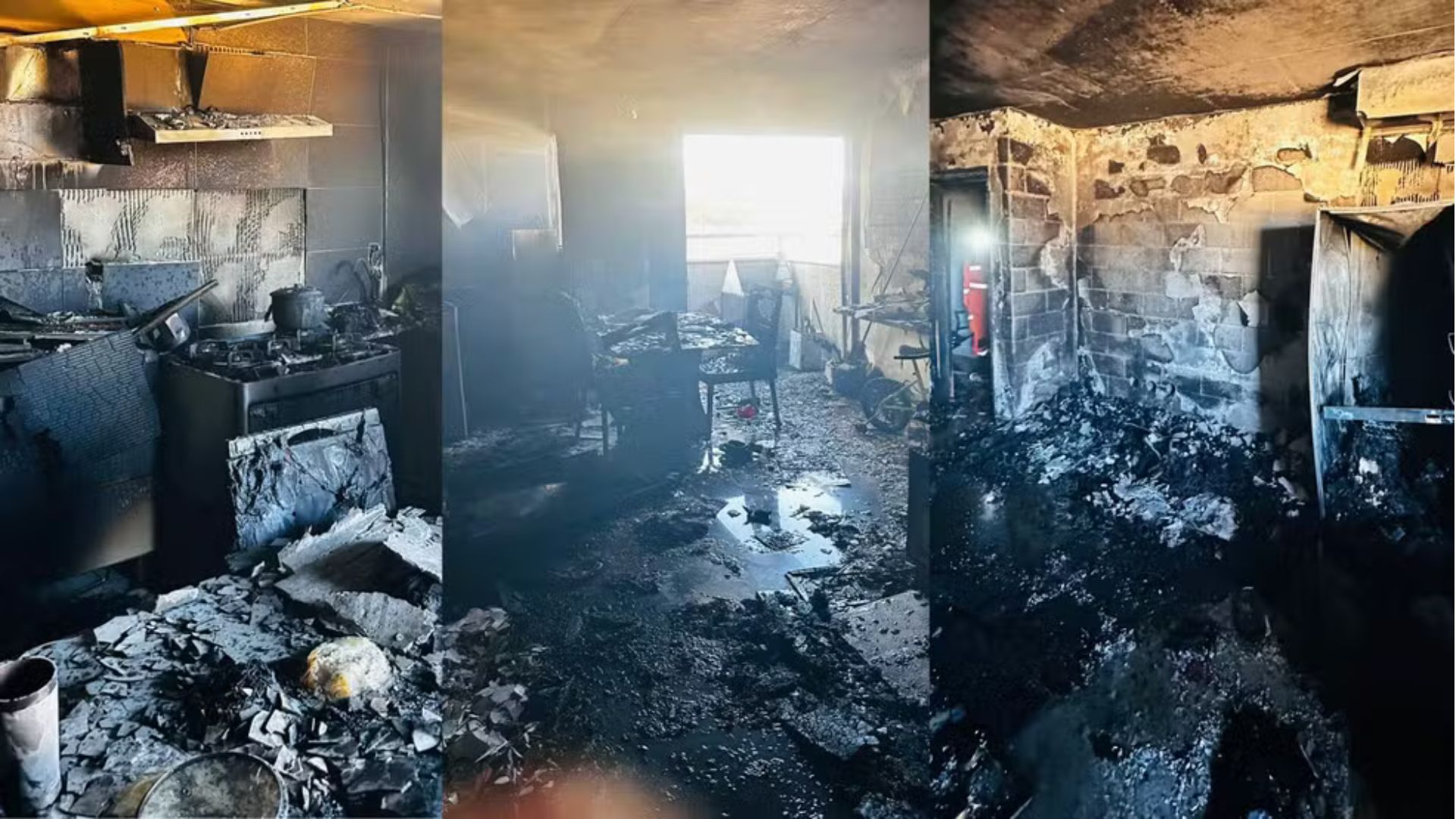 Homem põe fogo no próprio apartamento, pula nu da sacada e bate carro em tentativa de fuga