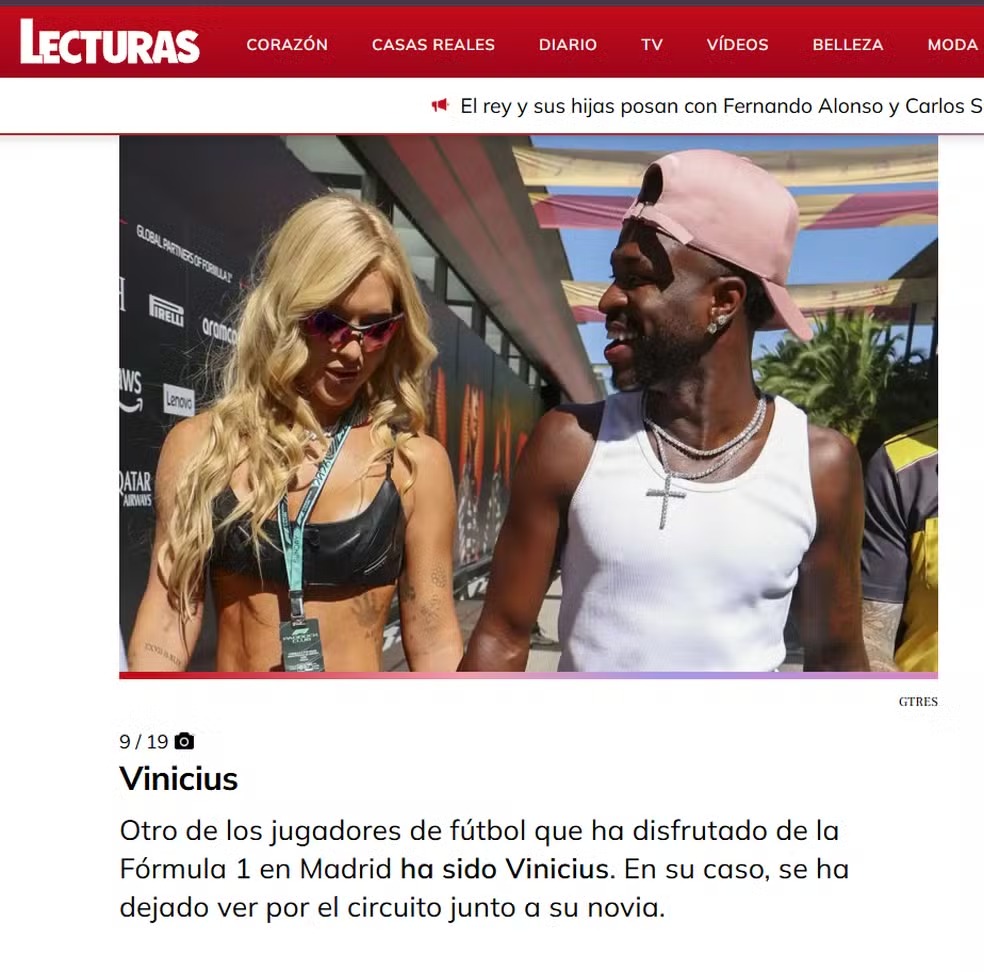 Imprensa internacional repercute presença de Virgina e Vini Jr em GP da Espanha de Fórmula 1