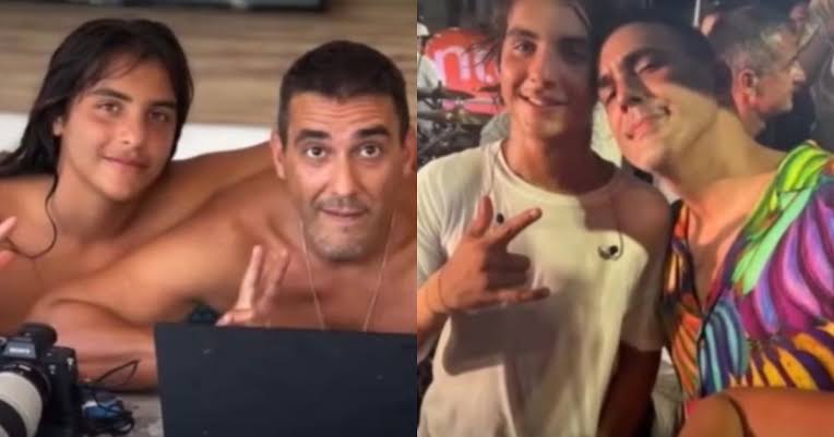 Marcelo Sangalo emociona ao se declarar para André Marques em homenagem de aniversário