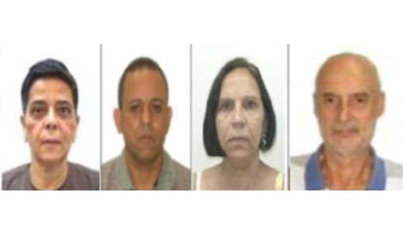 Lavínia Oliveira, Jeã Moreira, Mariuza Souza e Cláudio Passos foram presos - Foto Reprodução