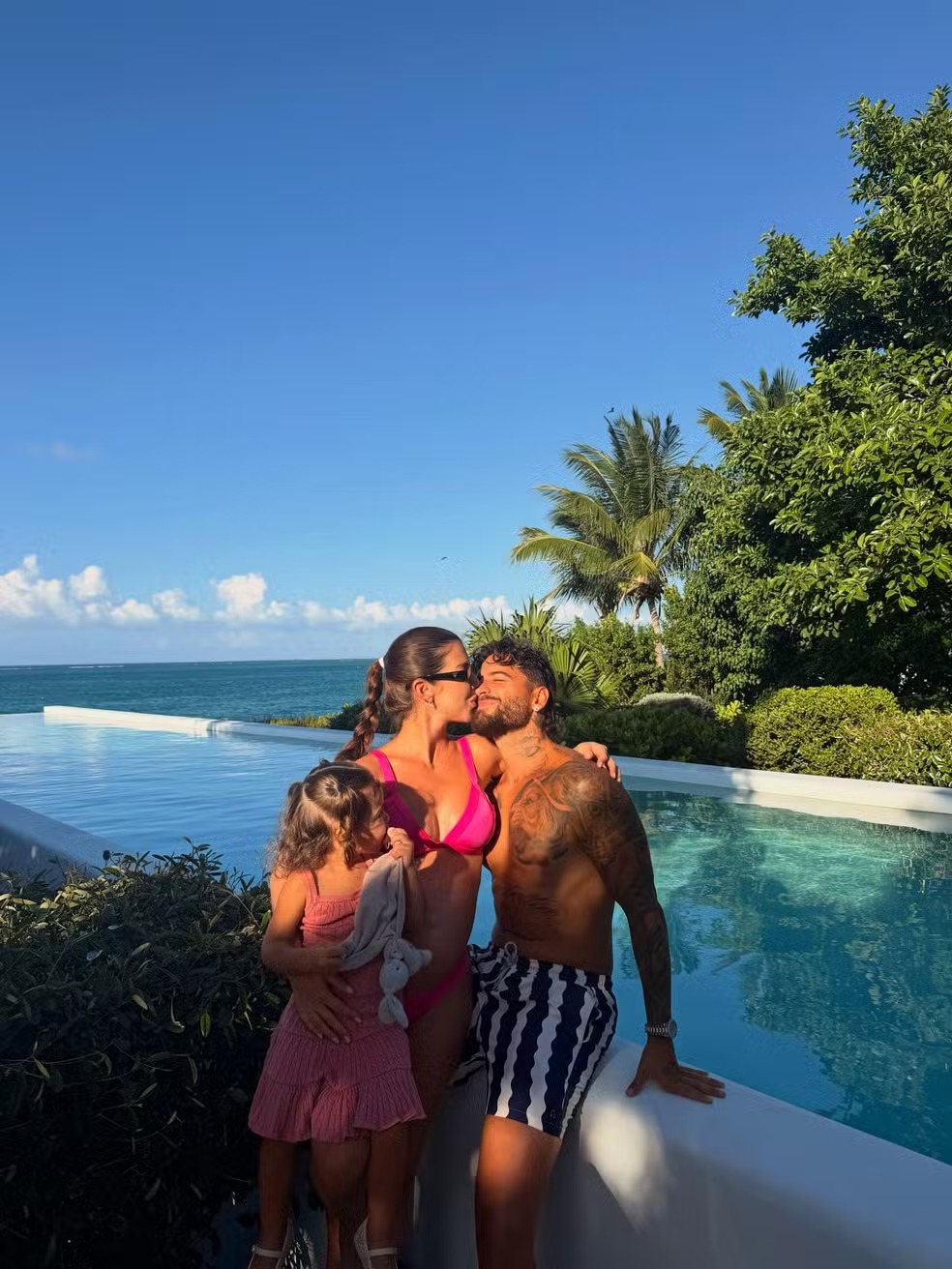Maluma, filha e Susana Gómez | Reprodução / Redes Sociais 