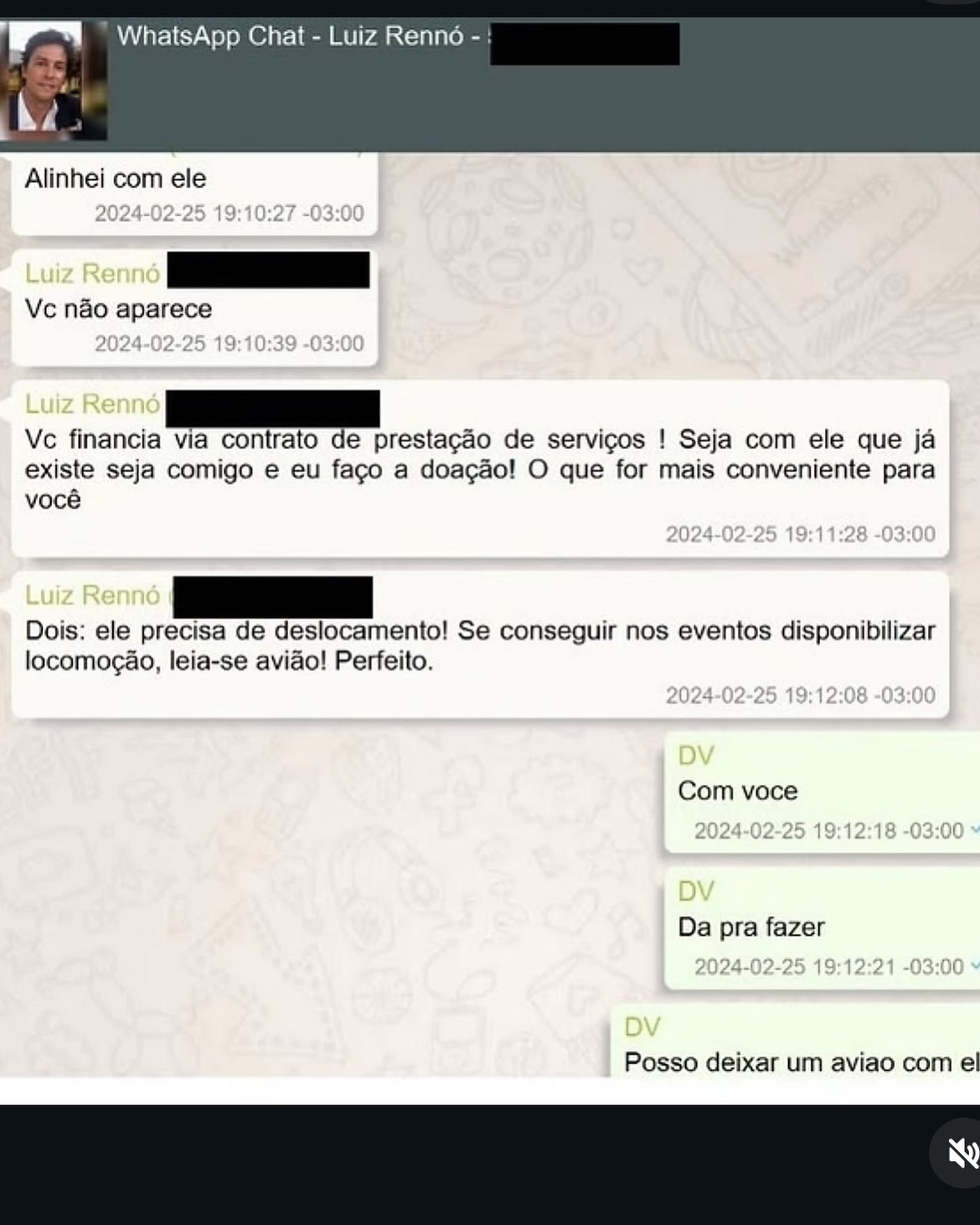 Mensagem de Vorcaro