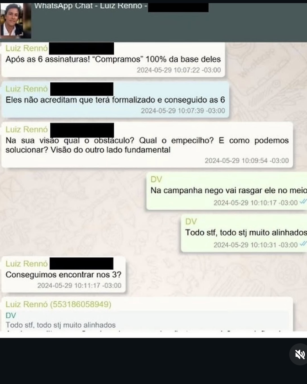Mensagem de Vorcaro
