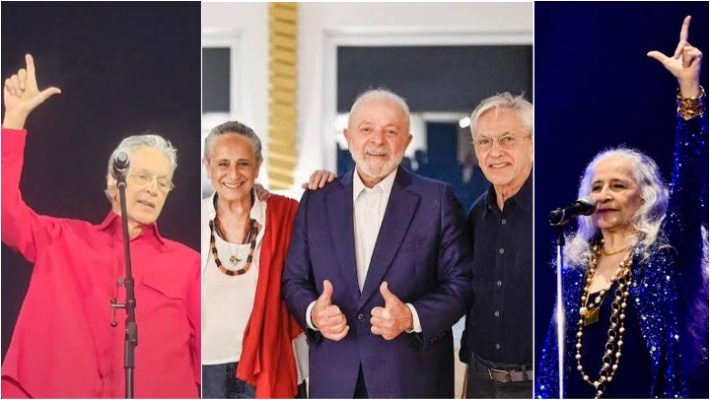 Após Bethânia, Caetano Veloso também presta apoio a Lula em show com presença da primeira-dama Janja: 