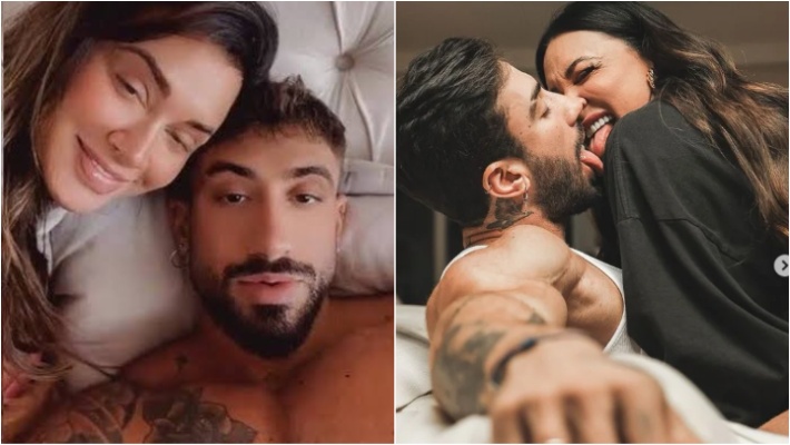 Juju Salimeni  e o noivo Diogo Basaglia