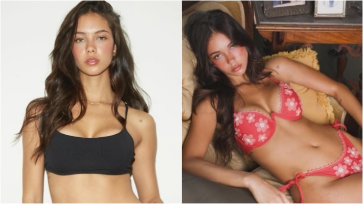 Modelo mineira Evellin Nicocomedes, nova namorada de Jorge Carrascal, do Flamengo