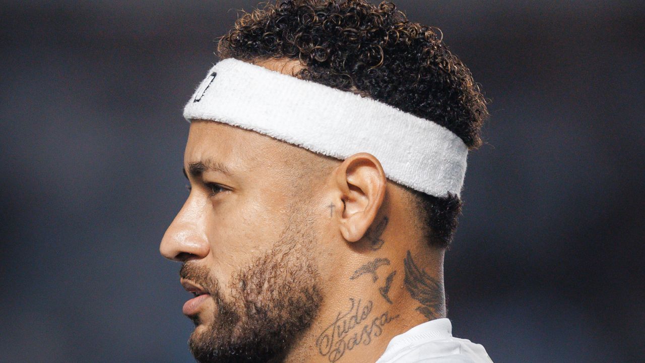 Neymar em ação contra o Palmeiras nesta quarta (02) | Foto: Raul Baretta/Santos FC