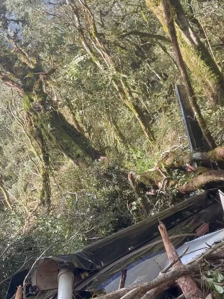 Foto: Imagens revelam operação de resgate após queda de helicóptero com Rick e Bruno | Reprodução: Redes sociais / Sargento Teles (PMSC)