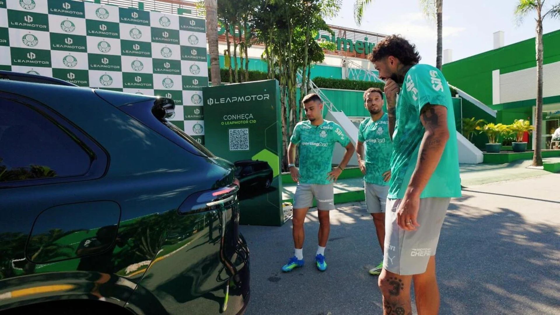 Parceria Leapmotor e Palmeiras - Foto: Divulgação / Site Oficial do Palmeiras