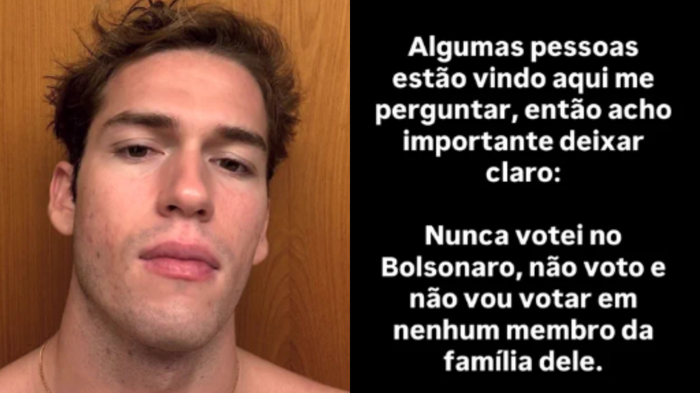 Galã de Quem Ama Cuida se posiciona após polêmica: 'Nunca votei no Bolsonaro, não voto e não vou votar'