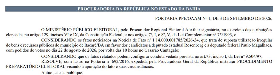 Portaria MPE