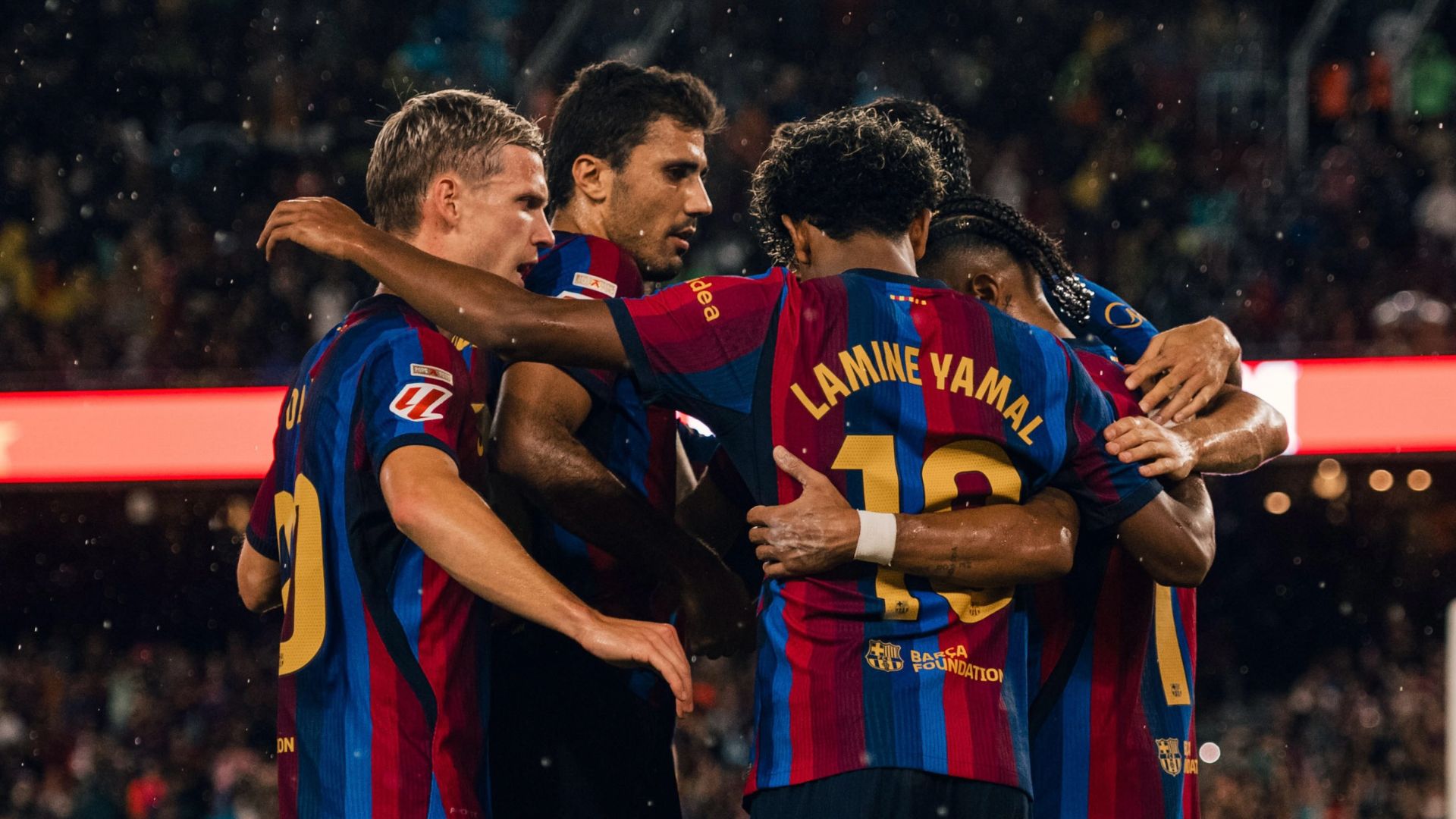 Raphinha na goleada de 7 a 2 do Barcelona - Foto: Divulgação / FC Barcelona