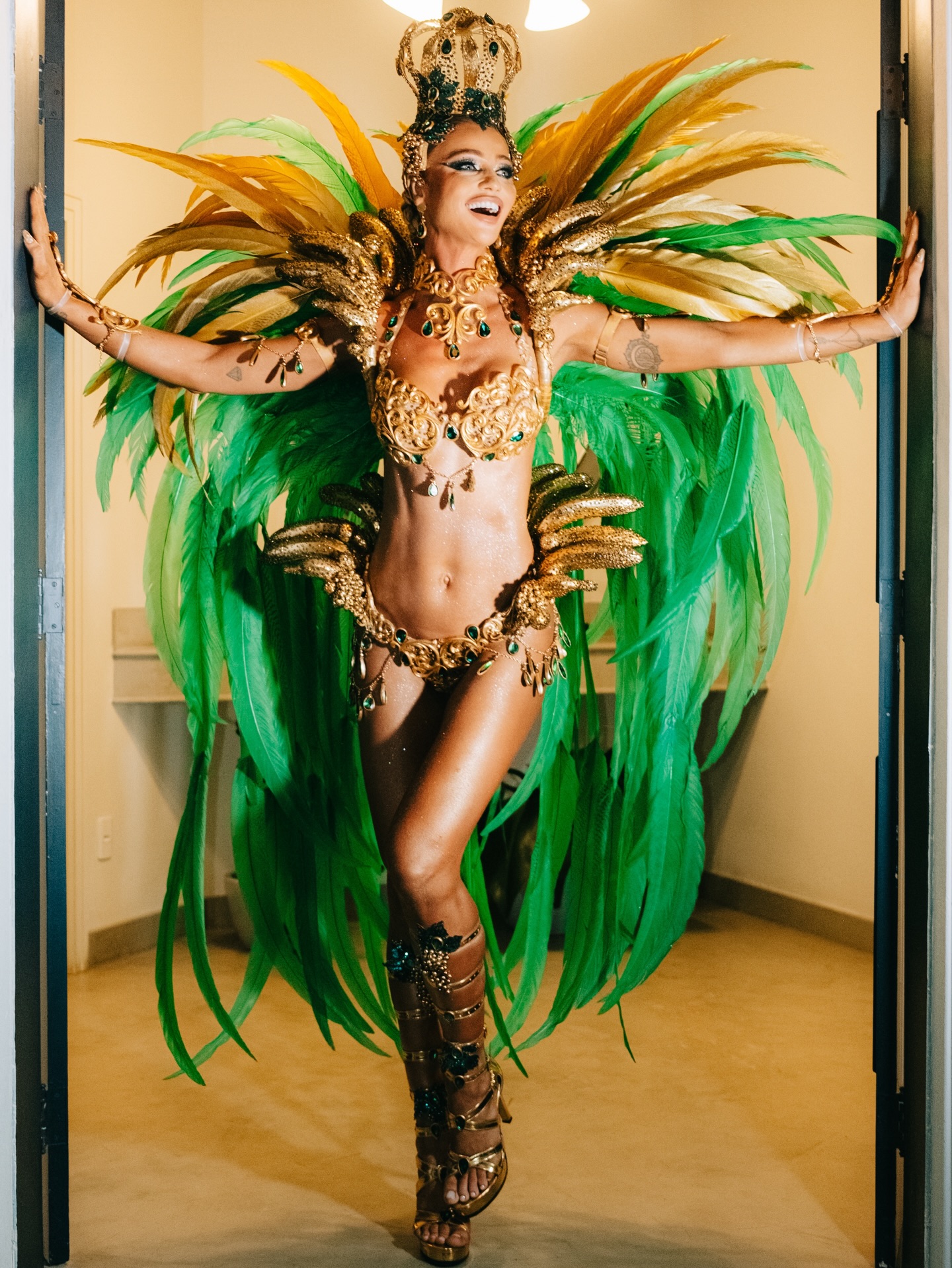 Cíntia Dicker se prepara para mais um desfile pelo Salgueiro na Marquês de Sapucaí em 2027 — Foto: Reprodução/Instagram