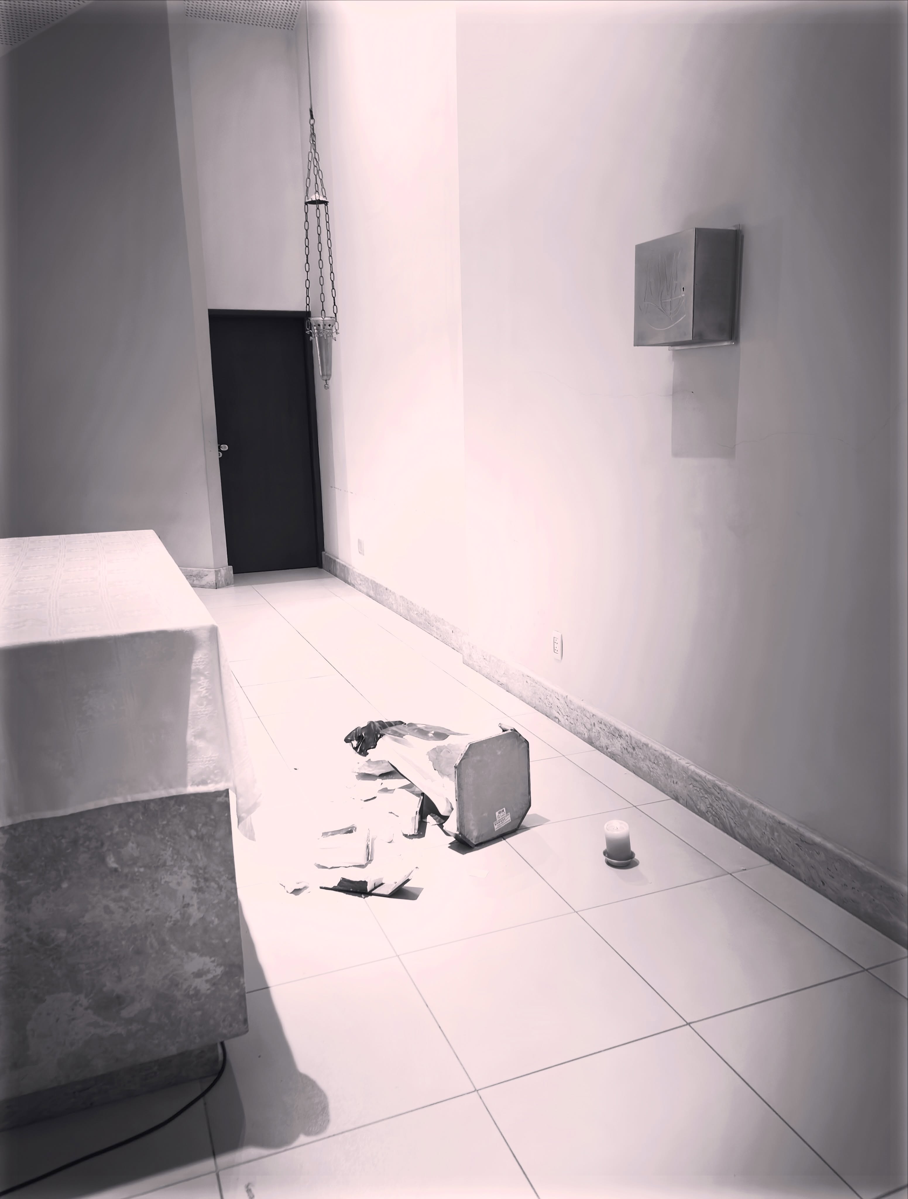 Imagem de Santa Dulce dos Pobres é destruída por vândalos dentro em igreja de Salvador | Reprodução/Redes sociais