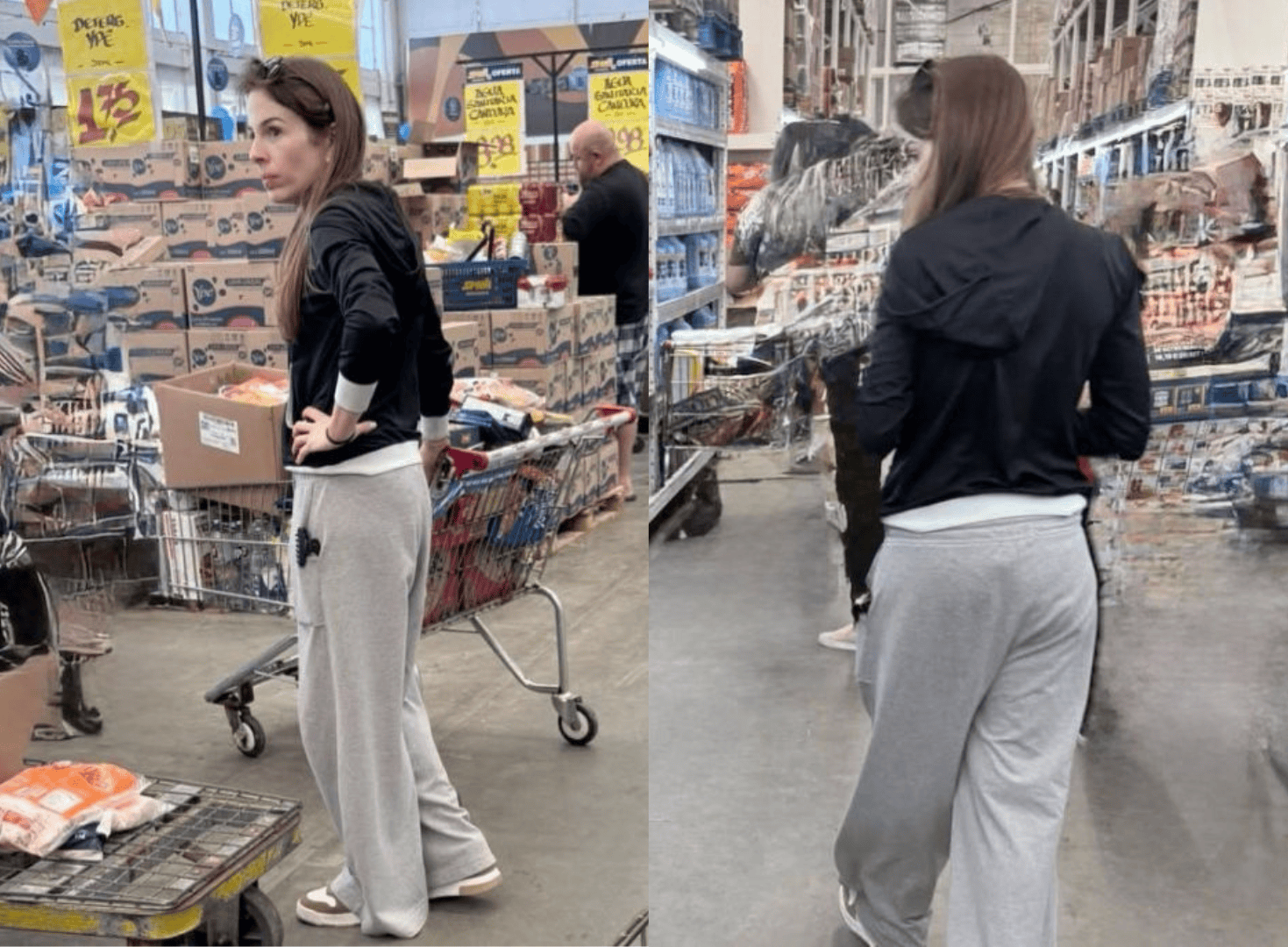Flagra! Suzane von Richthofen choca com mudança na aparência durante compras em mercado
