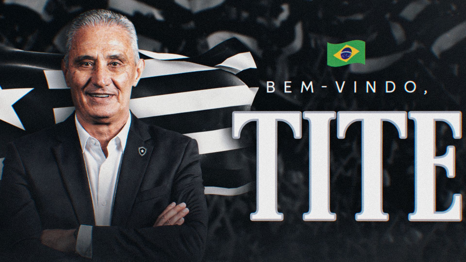 Tite em apresentação pelo Botafogo - Foto: Vitor Silva / Botafogo