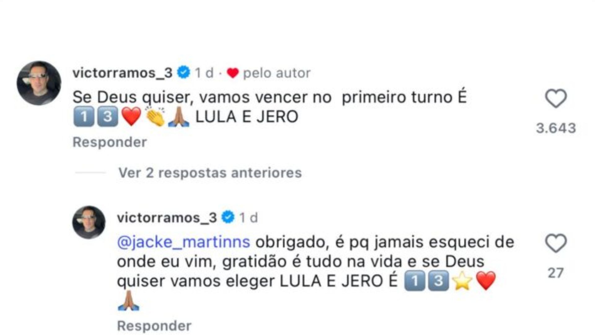 Publicações de Victor Ramos no Instagram - Foto: Reprodução / Redes Sociais 