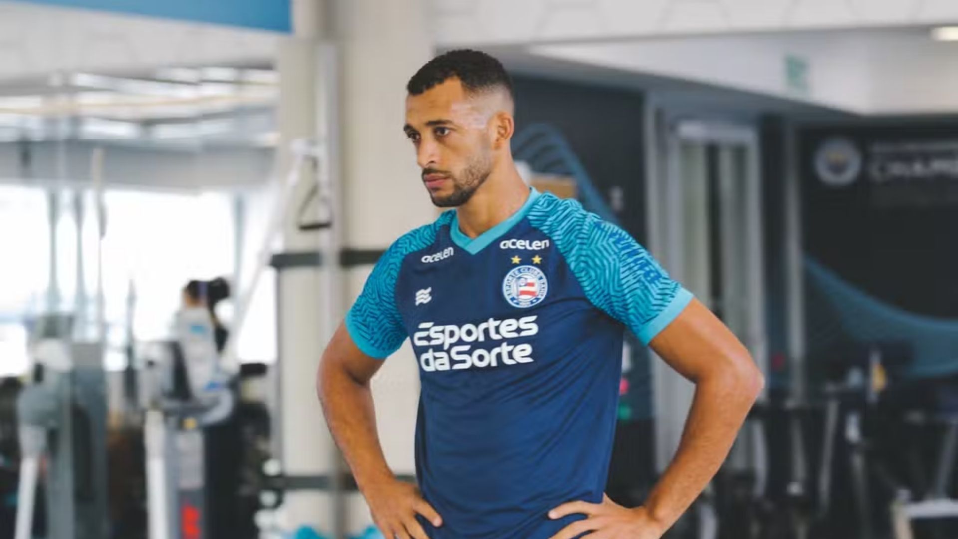 Vitor Hugo em treino pelo Bahia — Foto: Letícia Martins / EC Bahia / Divulgação