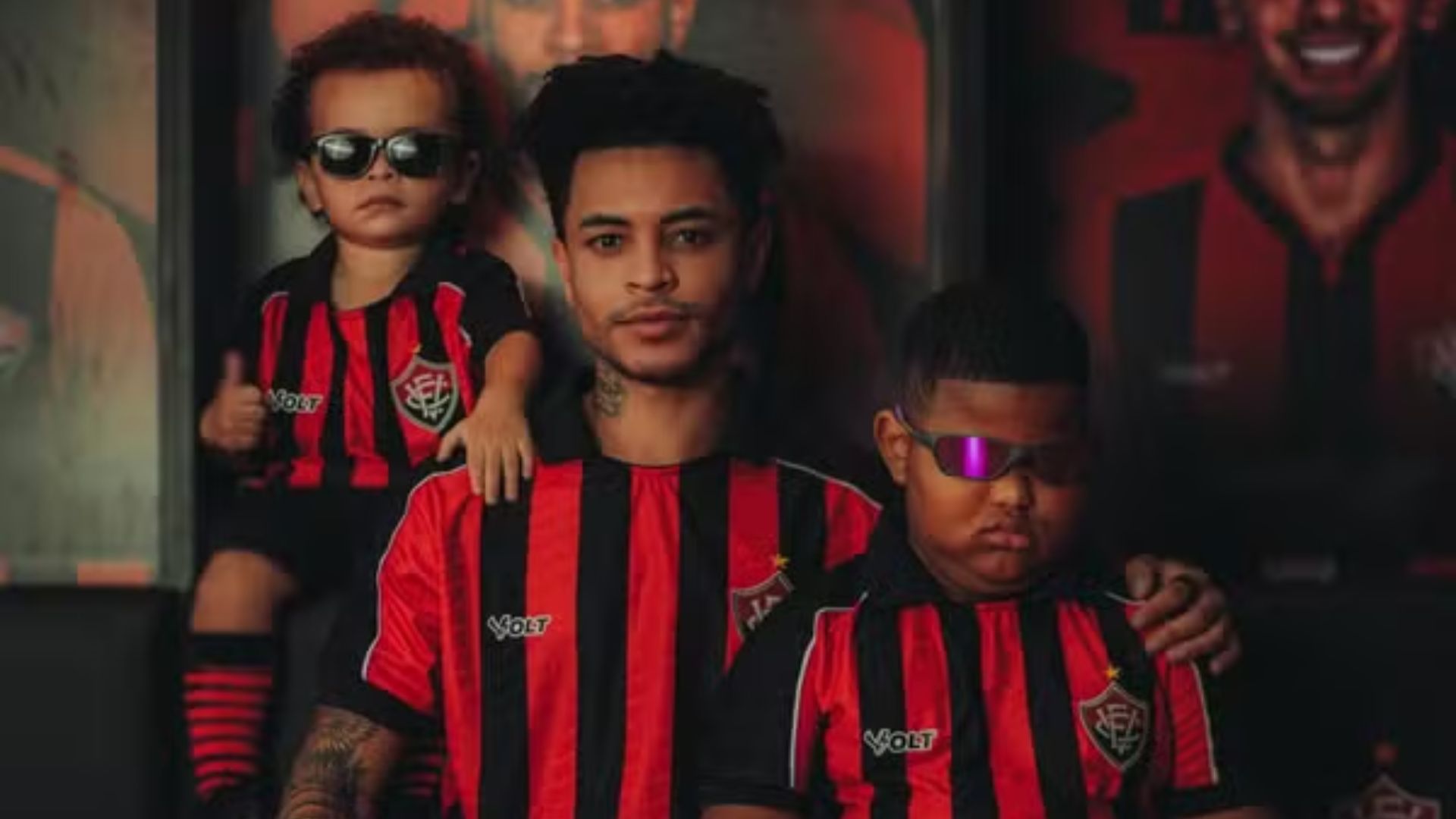 Material do Vitória produzido pela Volt em 2022 - Foto: Divulgação / ECV