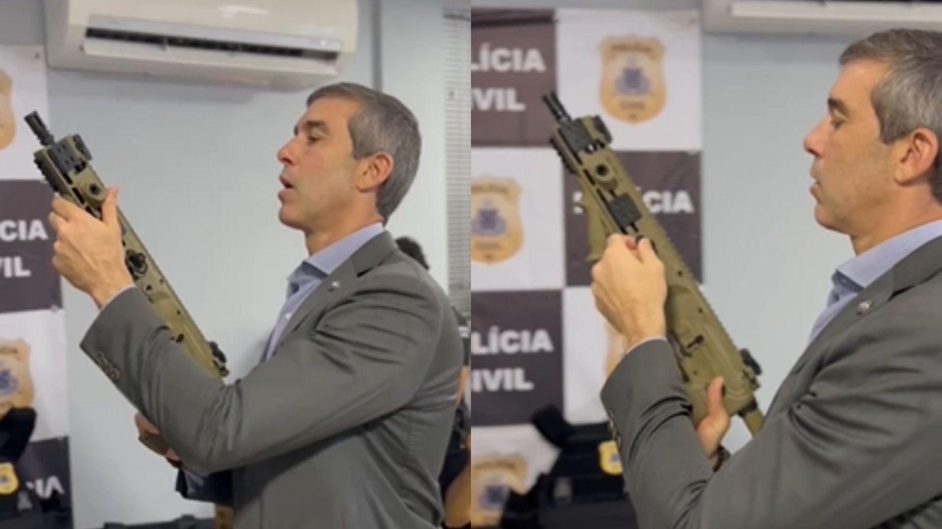 330 fuzis e 1.500 coletes: novos equipamentos são entregues à polícia em inauguração de delegacia em bairro nobre de Salvador