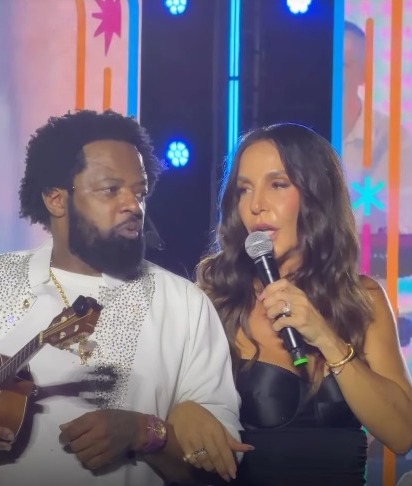 Ivete Sangalo rouba a cena em show de Xande de Pilares e Revelação. Foto: Redes sociais 