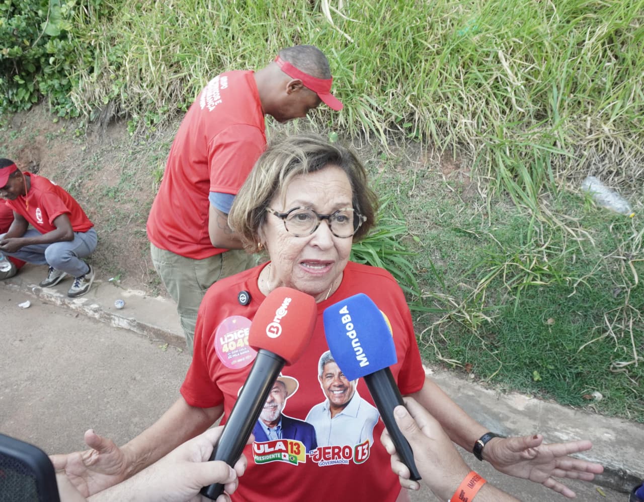 Lídice da Mata esteve presente no ato com Lula em Salvador. (Foto: Devid Santana / BNews)