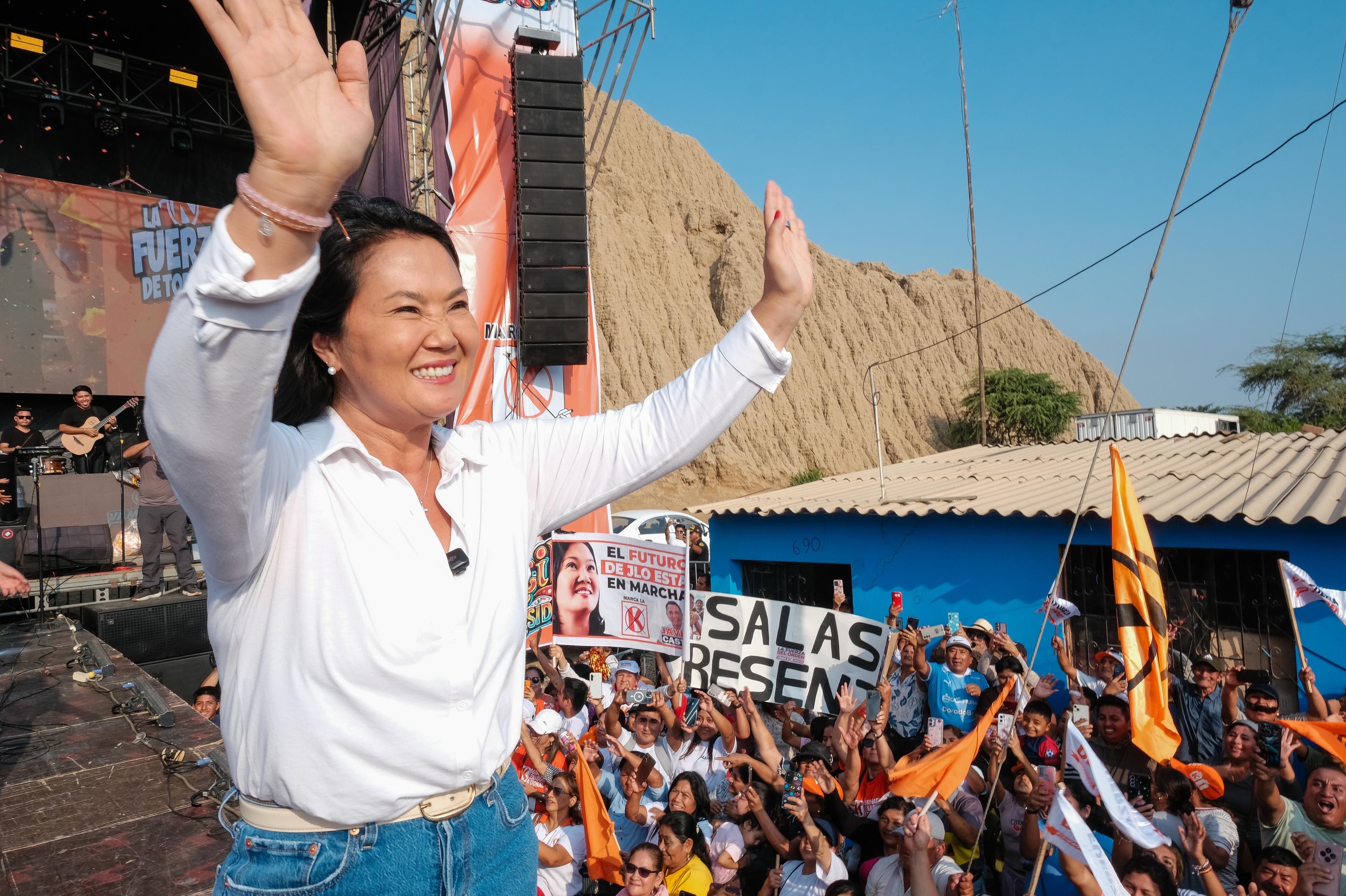 A presidente do Peru, Keiko Fujimori, filha do ex-presidente autoritário Alberto Fujimori - Foto Reprodução  Instagram  @keikofujimorih