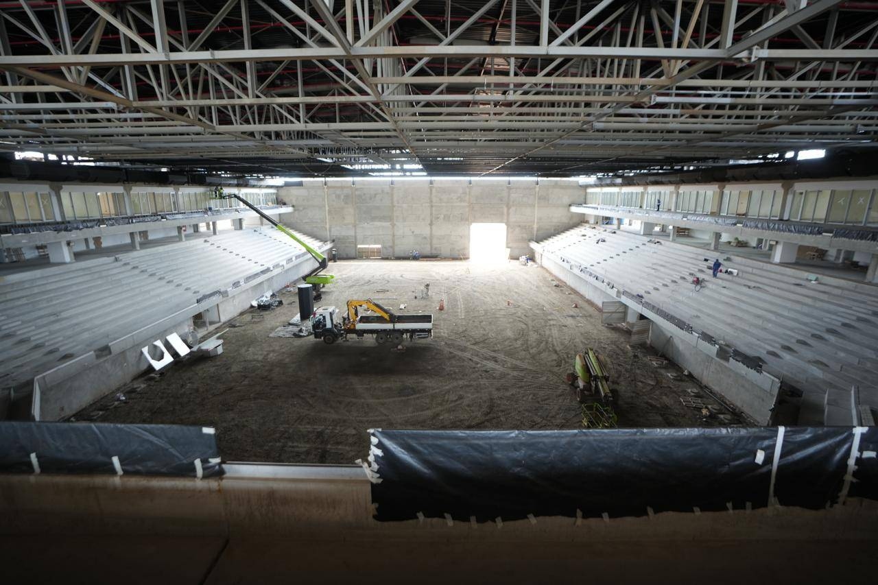 Obras da nova Arena Multiuso Antônio Balbino, o Balbinão, em Salvador, estão 80% concluídas; investimento é de R$ 163 milhões - Foto: Betto Jr, Igor Santos e Adam Vidal | PMS