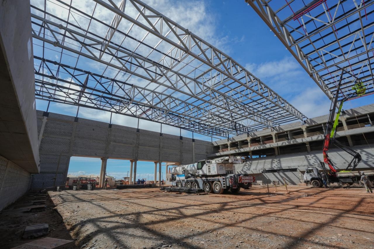 Obras da nova Arena Multiuso Antônio Balbino, o Balbinão, em Salvador, estão 80% concluídas; investimento é de R$ 163 milhões - Foto: Betto Jr, Igor Santos e Adam Vidal | PMS