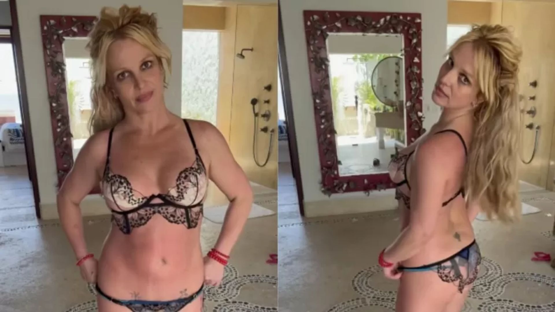 Britney Spears publicou um vídeo de lingerie nas redes sociais e fez um forte desabafo sobre o período em que viveu sob tutela judicial — Foto: Reprodução/Instagram