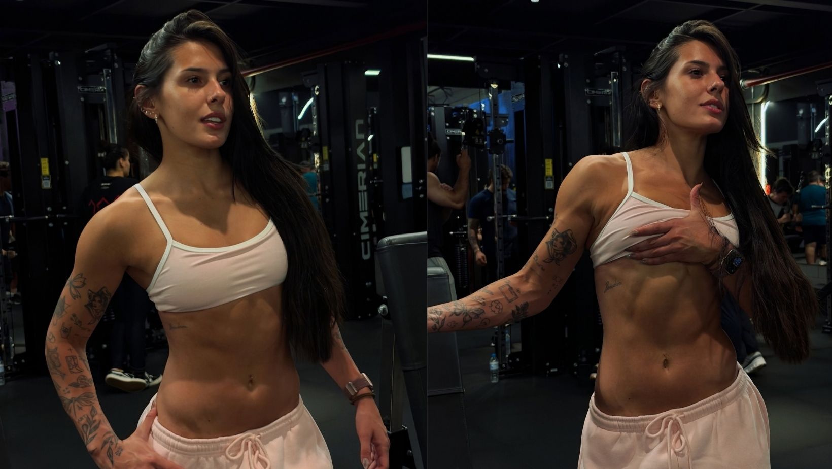 Ana Castela exibe abdômen definido após treino