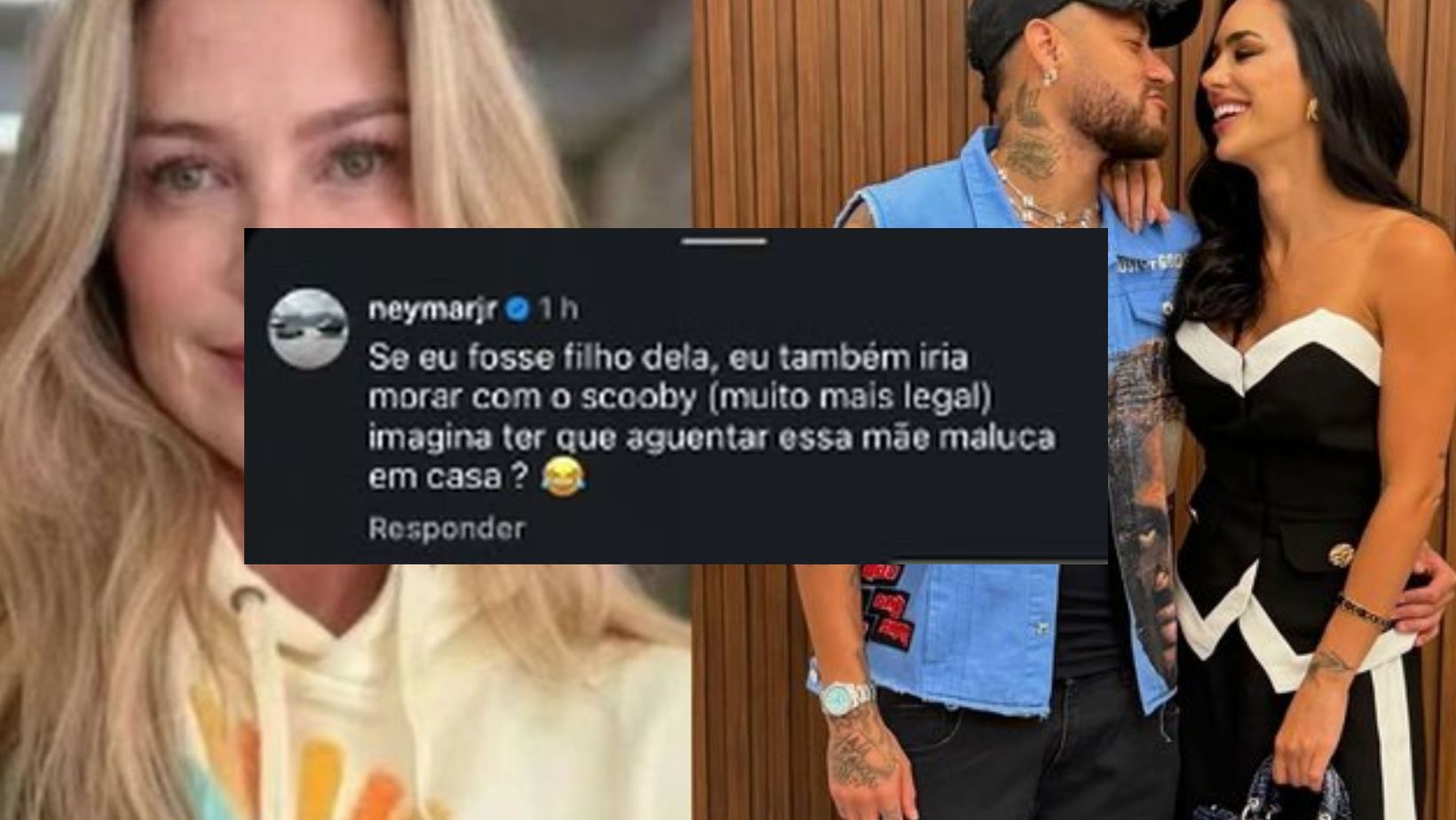 Neymar provoca Luana Piovani em meio à briga nas redes e cita filhos da atriz: “Mãe maluca”