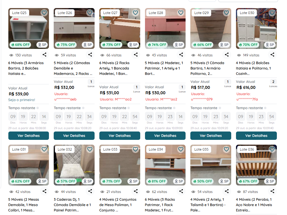 Casas Bahia faz leilão de móveis por R$ 500 | Kwara