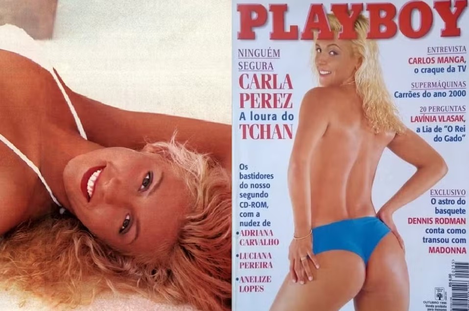 Ensaio histórico de Carla Perez para Playboy