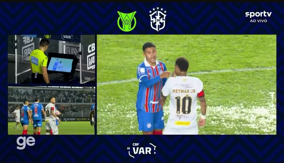 Neymar causa confusão após ser expulso em jogo contra o Bahia