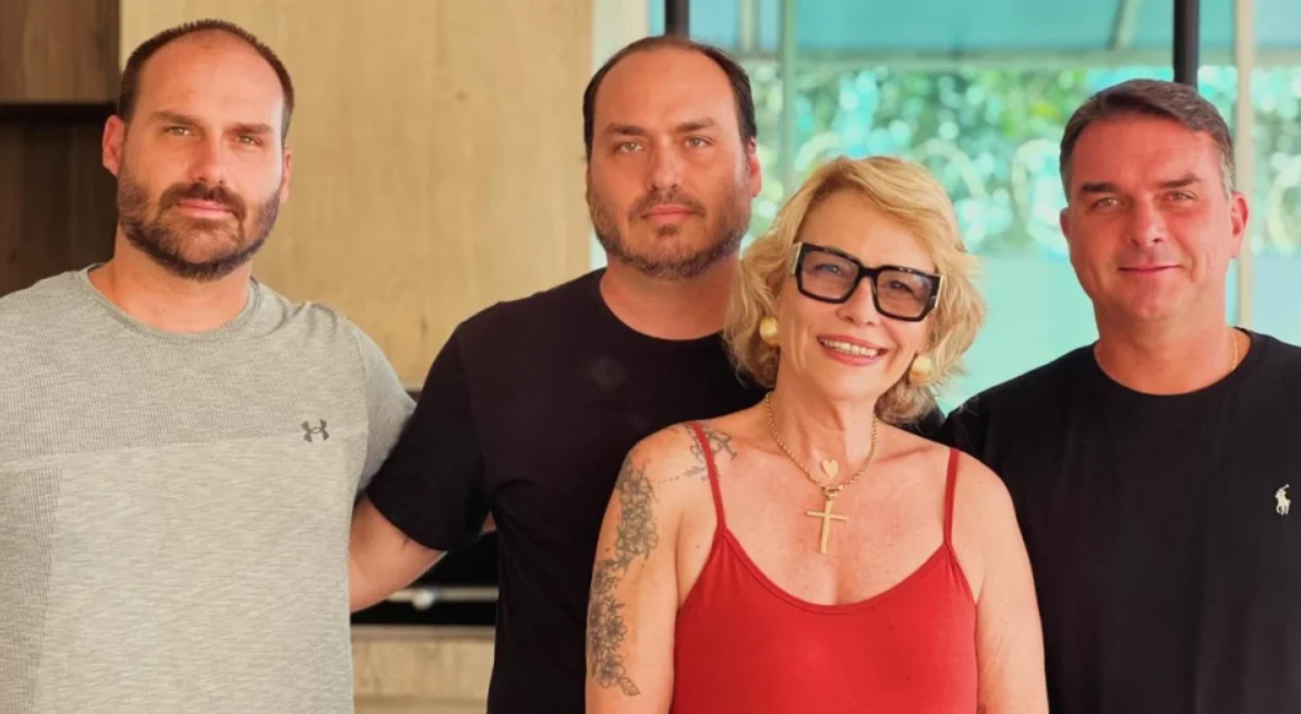 rogéria e os filhos 