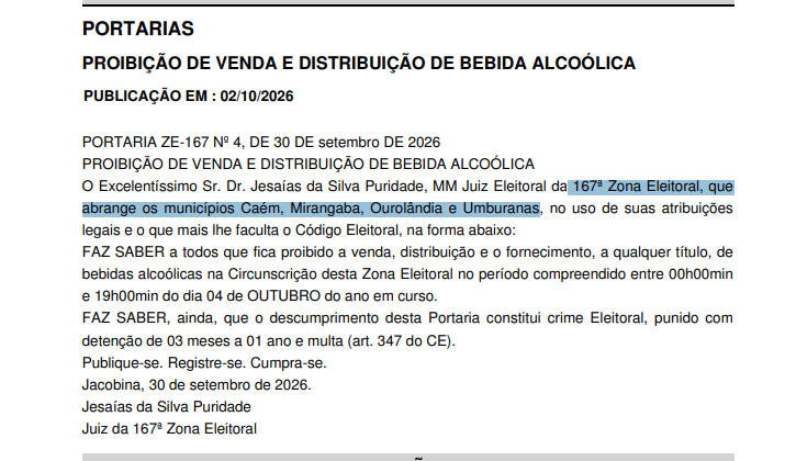Decreto TRE